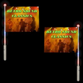 7.5" x 10" LED Stick Flag - Double Sided